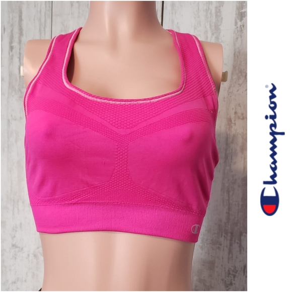 Champions Sports Bra - HOT PINK - Picture 2 of 6